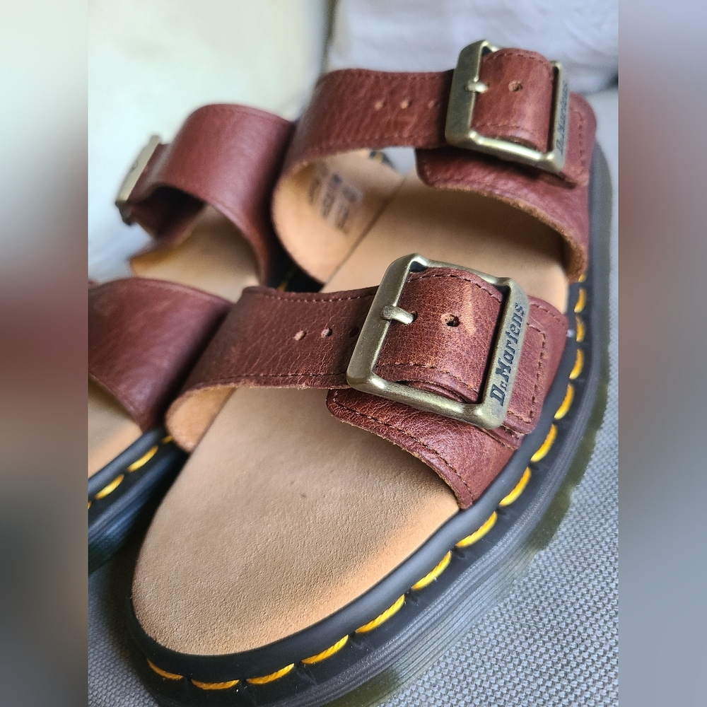 Dr. Martens Brown Leather Sandals - JOSEF - NWOT - Women size 10/ Men Size 8.5